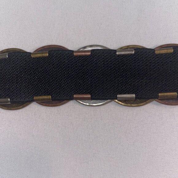 Vintage-Inspired Multi-Tone Disc Statement Belt - Picture 9 of 12